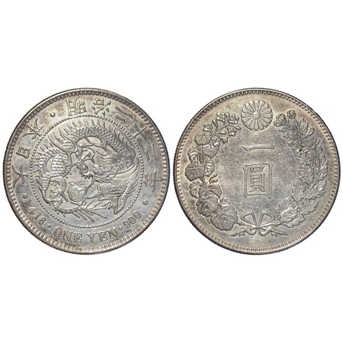 331 - Japan silver One Yen yr. 22 (1889) EF