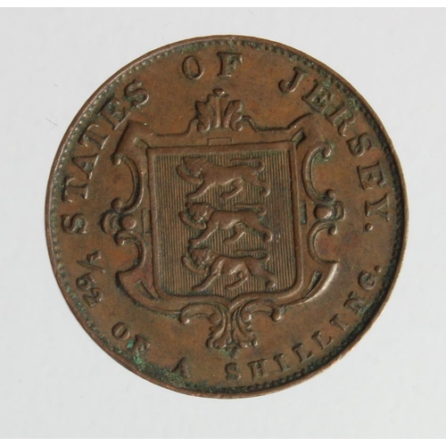 332 - Jersey Farthing (1/52 of a Shilling) 1851 GVF