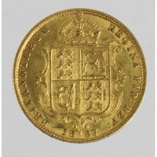 38 - Half Sovereign 1887 Jubilee S.3869, nEF