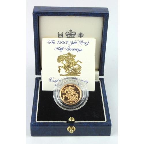 51 - Half Sovereign 1993 Proof FDC boxed as issued