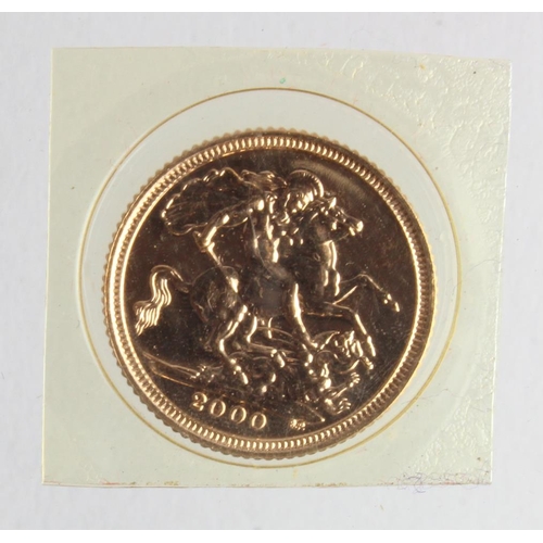 57 - Half Sovereign 2000 sealed BU