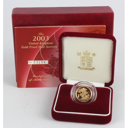 59 - Half Sovereign 2003 Proof FDC boxed as issued