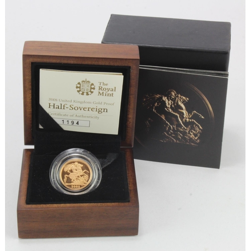 63 - Half Sovereign 2008 Proof FDC boxed as issued