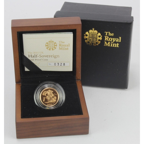 64 - Half Sovereign 2011 Proof FDC boxed as issued