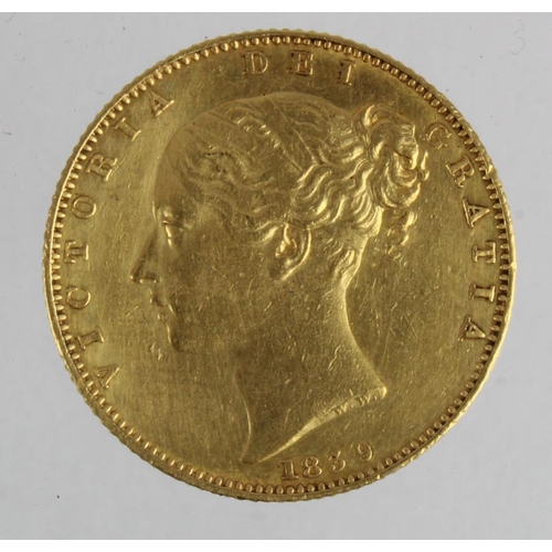 76 - Sovereign 1839 better than VF