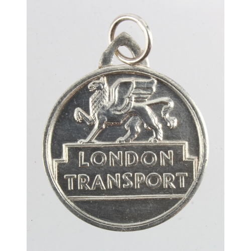 765 - London Transport silver Free Pass marked 