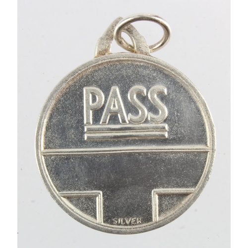 765 - London Transport silver Free Pass marked 