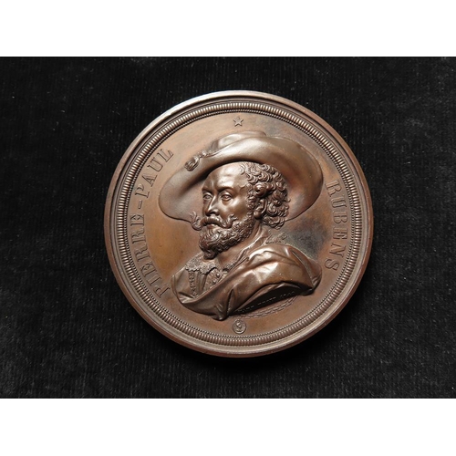 778 - Netherlands / Belgium, Commemorative Medal, bronze d.72mm: Peter Paul Rubens Statue at Anvers 1840 (... 