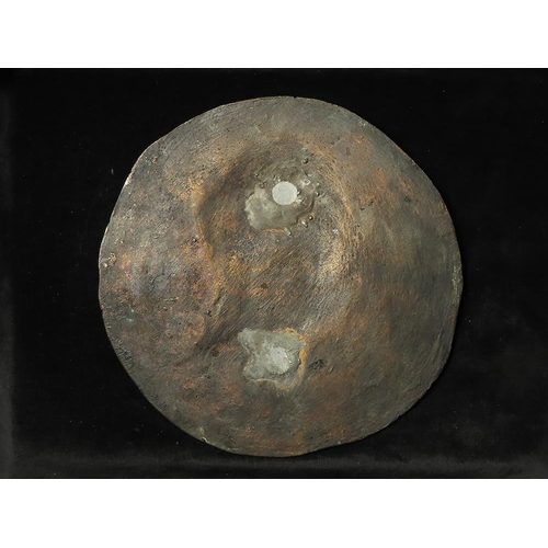 809 - WWI related large bronze uniface medallic plaques (2) d.198-201mm: Austrian plaque by A. Hartig 1914... 