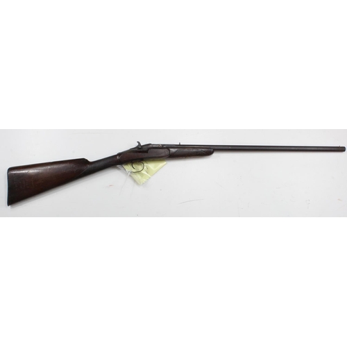 850 - Flobert 9mm R/F. S/Barrel shotgun, octagonal barrel 23