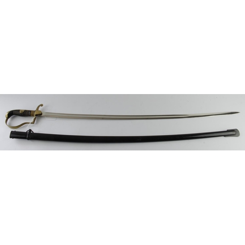 854 - German Army NCO's Parade Sword by WKC, plain dove head pattern, grip retaining the original wire bin... 