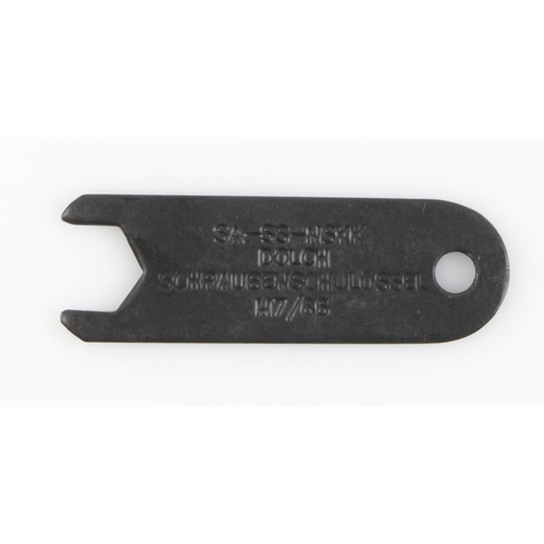 856 - German dagger spanner for securing top nut on SS ,SA,NSKK daggers maker marked.