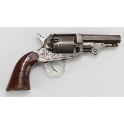 897 - Revolver, a fine Third Model Union Arms (W.W.Marston) American Civil War Pocket Revolver. Octagonal ... 