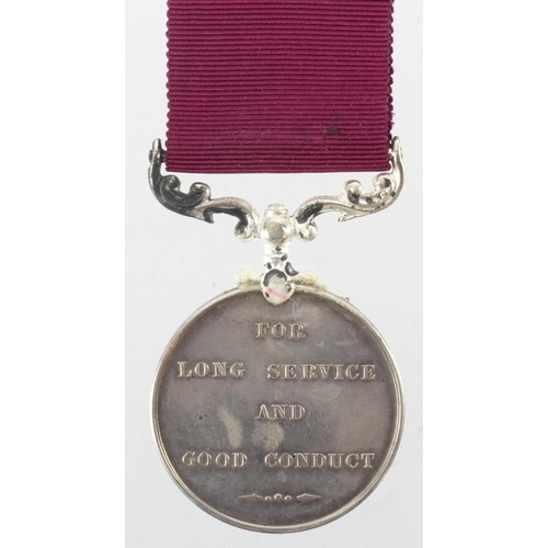 961 - Army LSGC Medal EDVII (replacement suspender) named to (47794 Sdlr.S.Sjt G Longmore RFA). With copy ... 