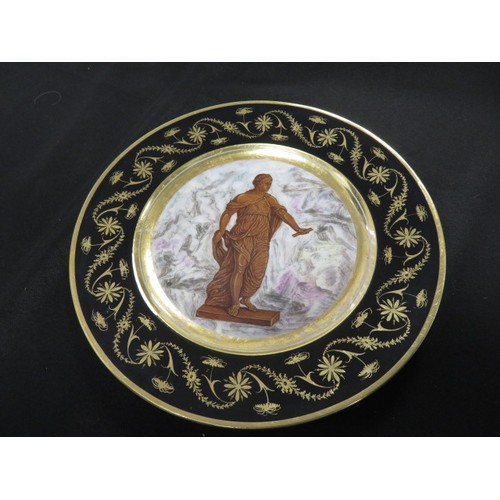 740 - Sevres. A group of nine cabinet plates, each signed 'de Sevres', decorated with Greek Gods, diameter... 