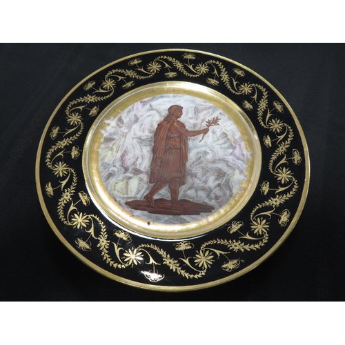 740 - Sevres. A group of nine cabinet plates, each signed 'de Sevres', decorated with Greek Gods, diameter... 