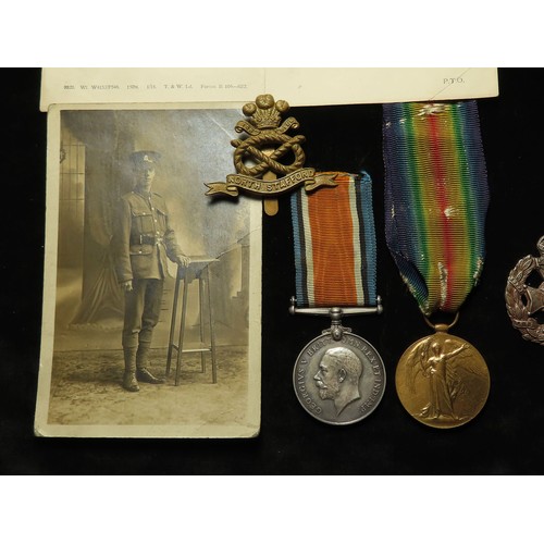 1457 - Price brothers - BWM & Victory Medal (5315 Pte A Price N.Staff.R) KiA 3rd Oct 1918 with the 1/6th Bn... 