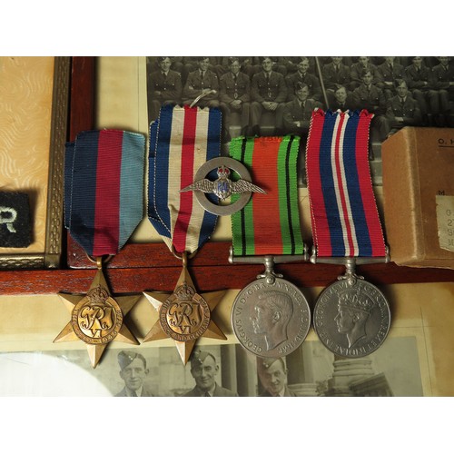 1596 - WW2 RAF group to 853555 G Emmerson RAFVR with box of issue for Southall, Middlesex. 1939-45 Star, F ... 