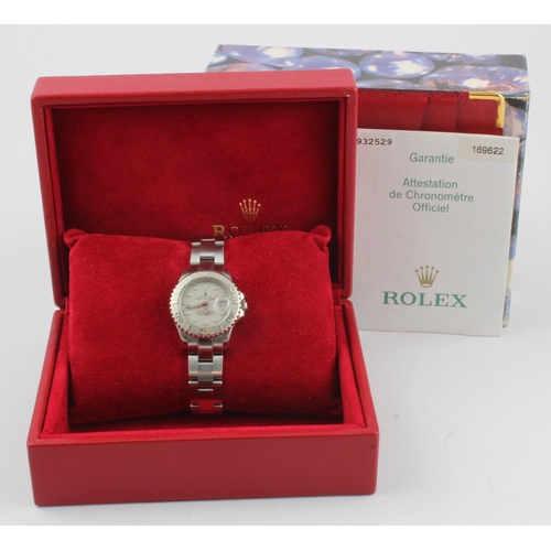 1 - Rolex Yacht Master Oyster Perpetual Date stainless steel ladies wristwatch, purchased 2005, ref.1696... 