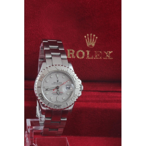 1 - Rolex Yacht Master Oyster Perpetual Date stainless steel ladies wristwatch, purchased 2005, ref.1696... 