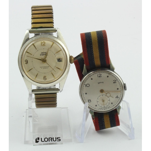 117 - Smiths, two manual wind gents wristwatches. To include a Smiths Empire, the cream guilloch� dial wit... 