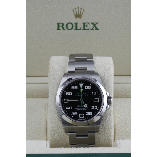 198 - Rolex Air-King Oyster Perpetual 40 stainless steel gents wristwatch, 2023 card, ref.126900, serial.M... 