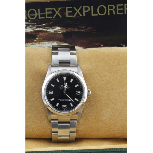 4 - Rolex Explorer Oyster Perpetual stainless steel gents wristwatch, ref.114270, serial.F259xxx, circa ... 