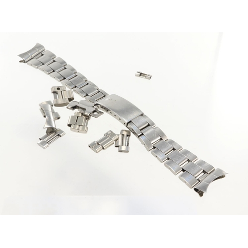 45 - Rolex stainless steel Oyster bracelet with the Oysterclasp, ref.7835 19, with 357 end links. 13 full... 