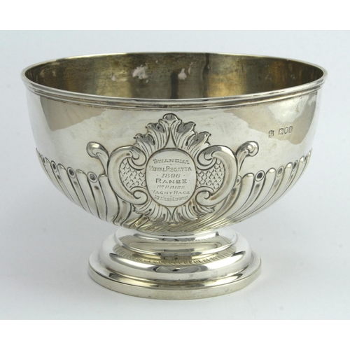 479 - Victorian silver trophy bowl, hallmarked 'WGJL, London 1896' (William Gibson & John Lawrence Langman... 