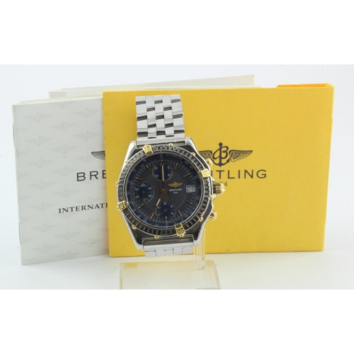 98 - Gents Stainless steel cased Breitling 1884 automatic wristwatch. Case diameter approx. 39mm. On a st... 