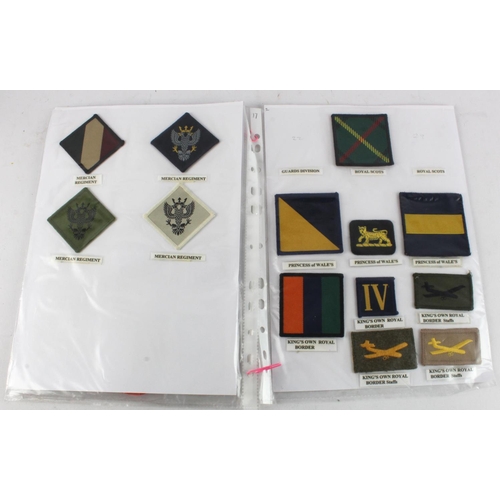 1014 - Cloth Badges: British Army Tactical Recognition Flashes from 1990 onwards all in excellent condition... 