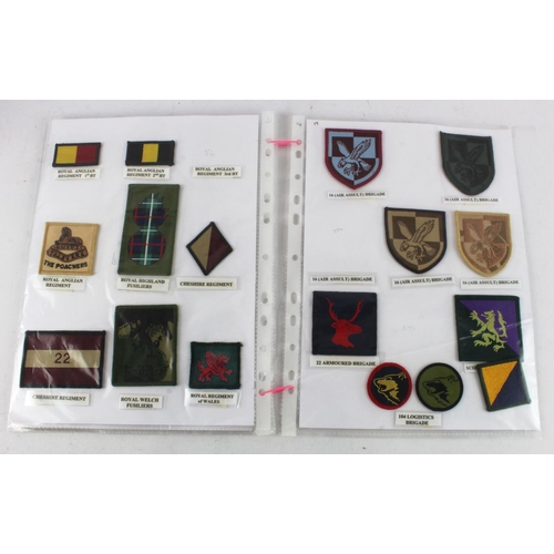 1016 - Cloth Badges: British Army Tactical Recognition Flashes from 1990 onwards all in excellent condition... 