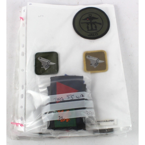 1018 - Cloth Badges: British Army Tactical Recognition Flashes from 1990 onwards all in excellent condition... 