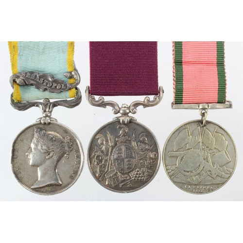 1040 - Crimea Medal 1854 with Sebastopol clasp, engraved (Gnr & Dr Benj G Plunkett RA). Turkish Crimea 'La ... 