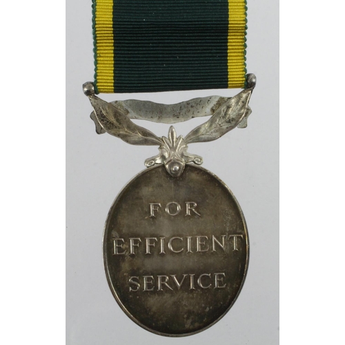 1076 - Efficiency Medal QE2 with Territorial clasp (22322613 W.O.CL.2. K Cripps RA)