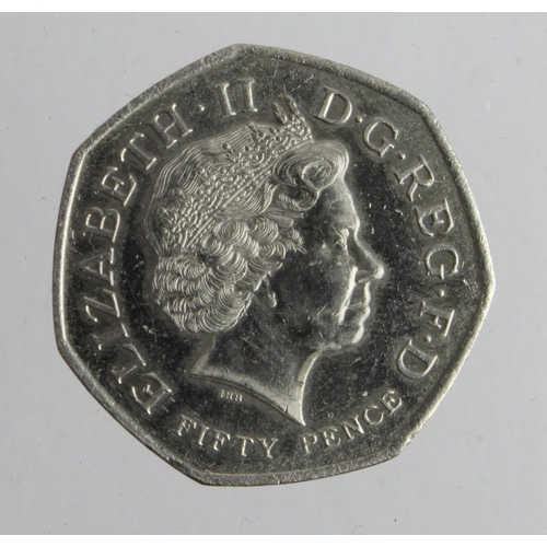 115 - Fifty Pence 2009 Kew Gardens cupro-nickel currency issue, EF small edge nick obverse