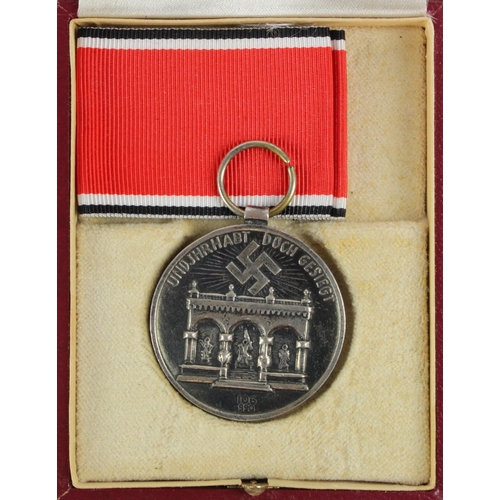 1154 - German Blood Order, number 106 over silver 990 stamp, in fitted case.