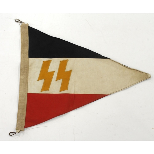 1200 - German large single side SS pennant.