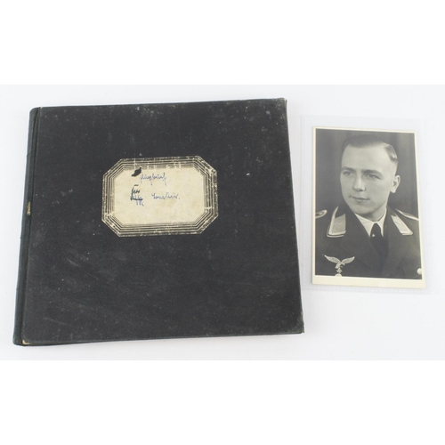 1217 - German luftwaffe pilots log book flew JU52 transport aircraft dropping supplies over German troops s... 