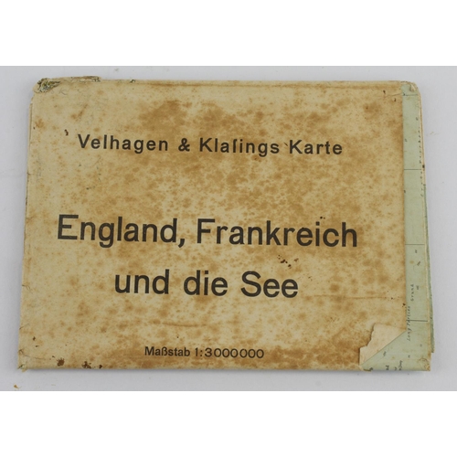 1219 - German map of England and France.