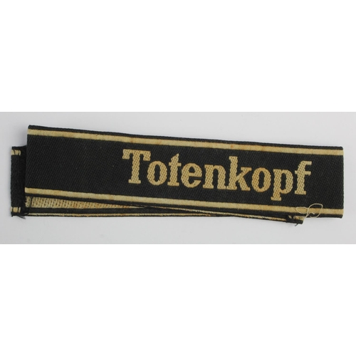 1259 - German SS Totenkopf cuff title.