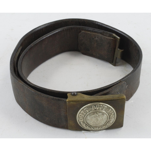 1287 - German WW1 parade belt with buckle.