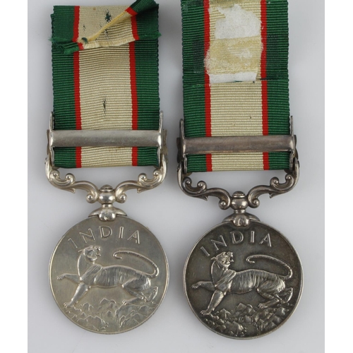 1355 - IGS GVI both with clasp North West Frontier 1936-37 named (A-12798 Sepoy Said Mohd I.H.C.)  and (A-1... 