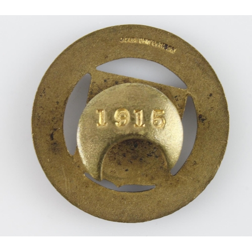 1460 - Police interest - City of Bristol Special Constable enamelled lapel badge, numbered '1915'.