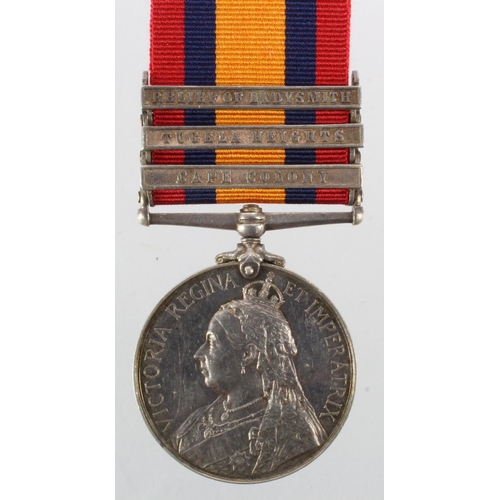 1487 - QSA with bars CC/TH/RoL named (461 Pte F Berry Rifle Brigade). Served 1st Bn. With copy medal roll