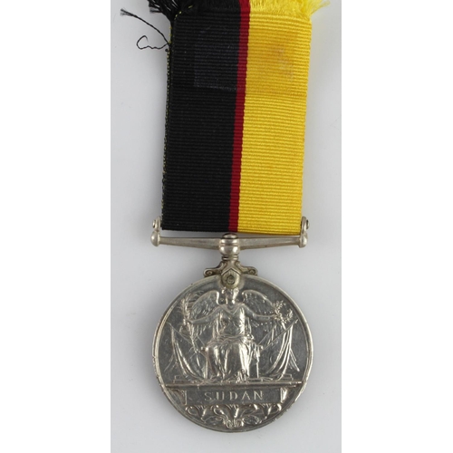 1494 - Queens Suda Medal 1899 named (5352 Pte W Birrell 1 Sea Hrs).