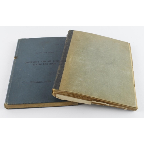 1503 - RAF Obervers and Air Gunners Flying Log Book for D.N.Bower Air Observer. Served with 162 Sqdn and 22... 