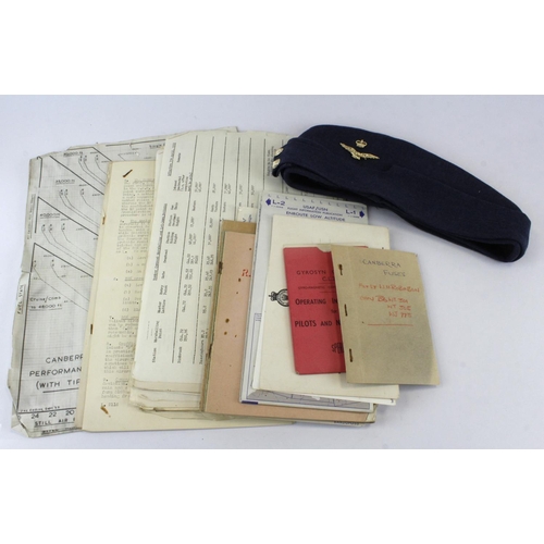 1506 - RAF post WW2 navigators uniform with a selection of ephemera including air crew classification certi... 