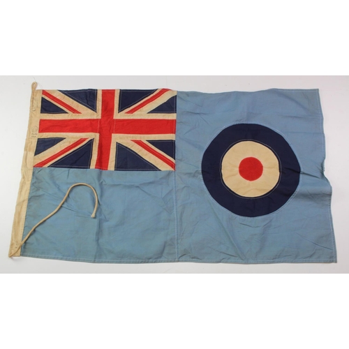 1533 - Royal Air Force flag, 3x feet long, service wear AM marked.