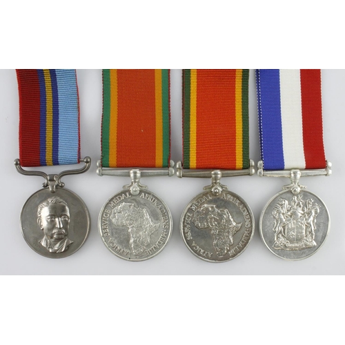 1557 - South African Medal for War Service 1939-1945, silver, unnamed as issued. Africa Service Medal x2 (C... 